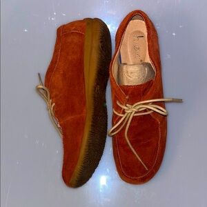 Women’s BOC Suede Lace-Up Shoes - Rust Brown